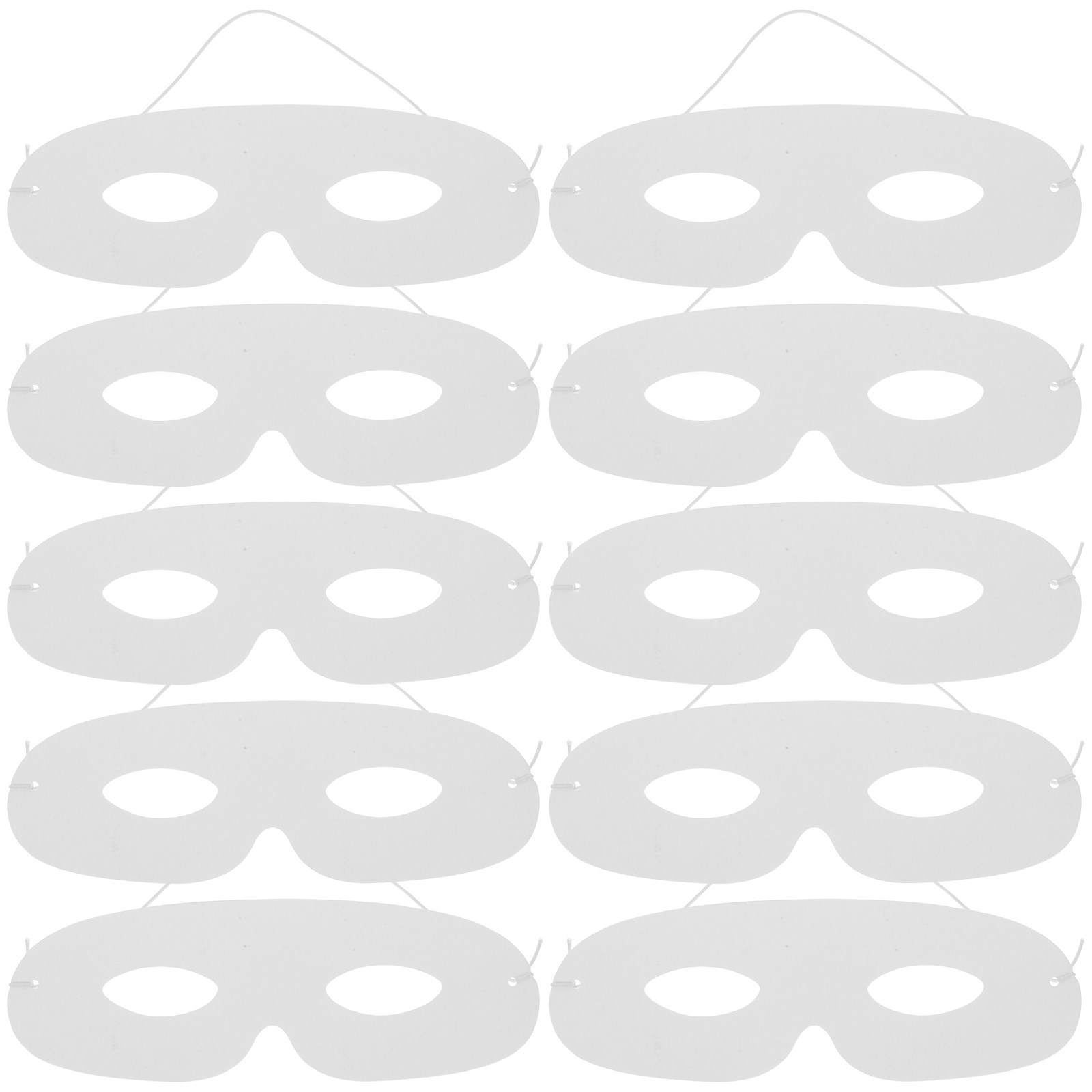 Art Craft Halloween - 20Pcs Blank White Masks for Crafts