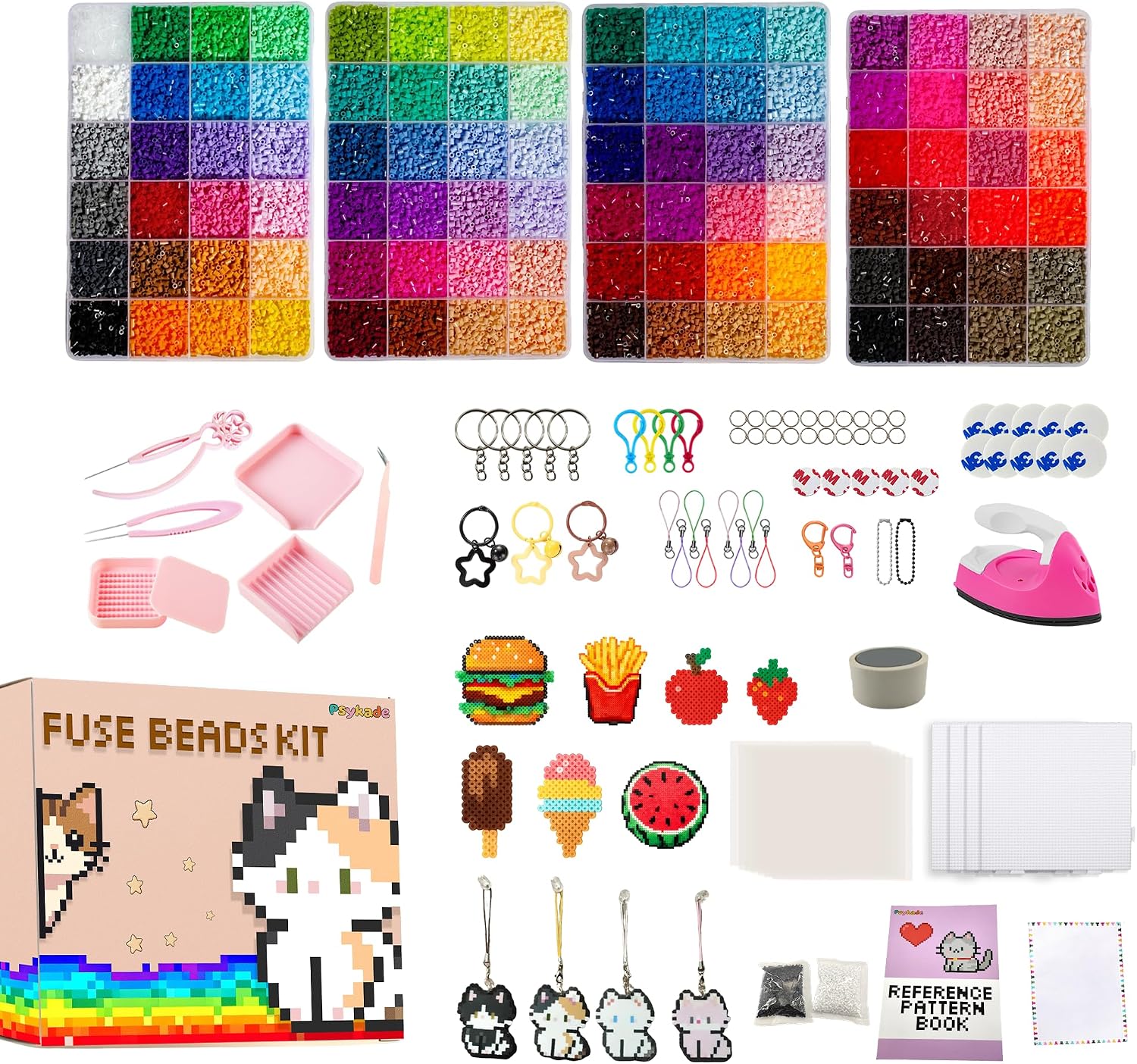 Art Craft Kits - Fuse Beads Kit-Easy DIY-96 Colors 53000