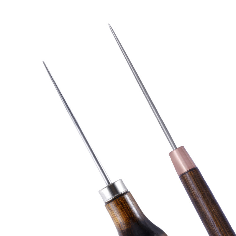 Wood Handle Drillable Awl Roun - Leather Tooling Kit review and price