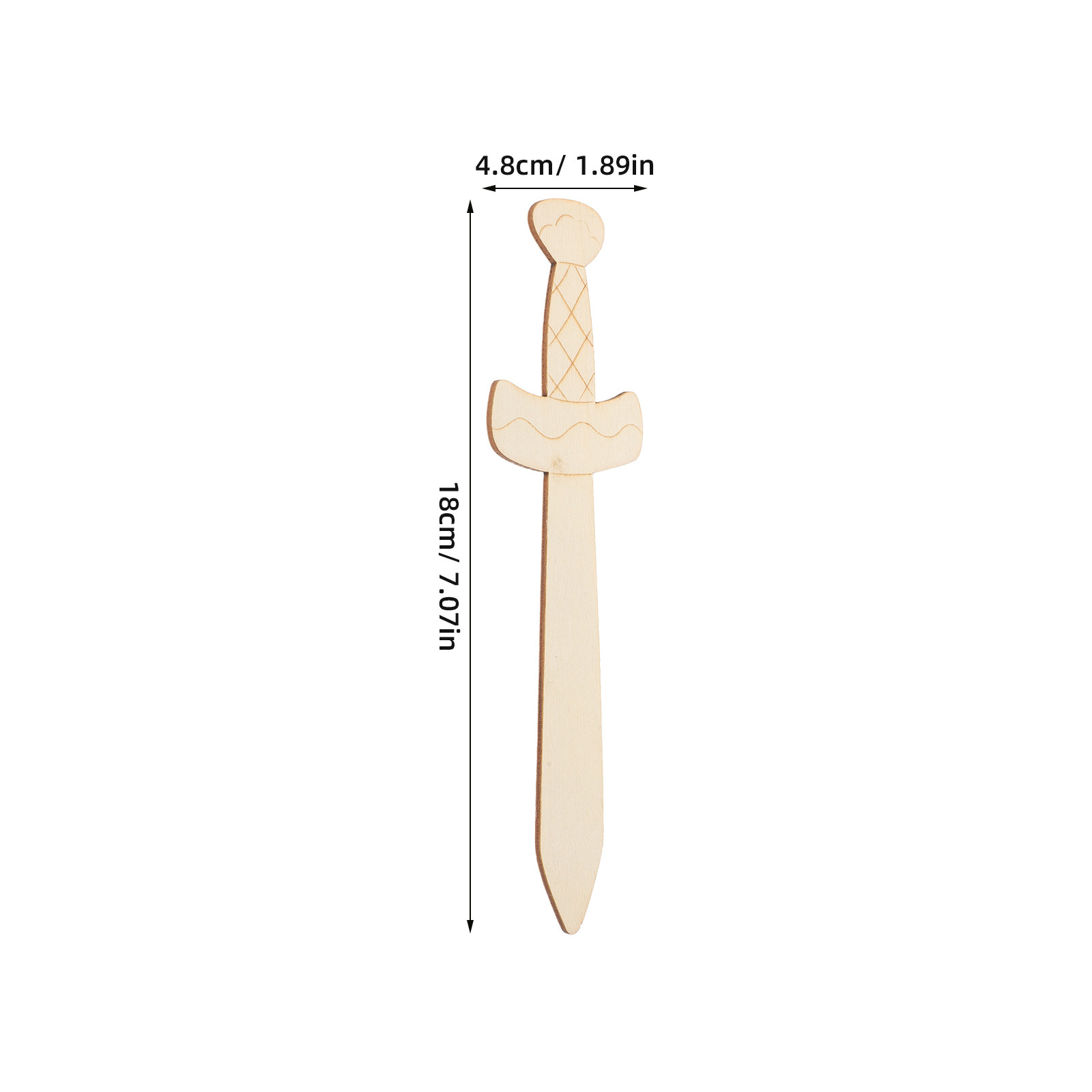 20Pcs Wooden Swords Cutouts Un - Art Craft Party review and price