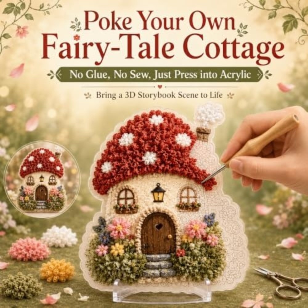 Whimsical Village 3D Fabric Po - Art Craft Village review and price