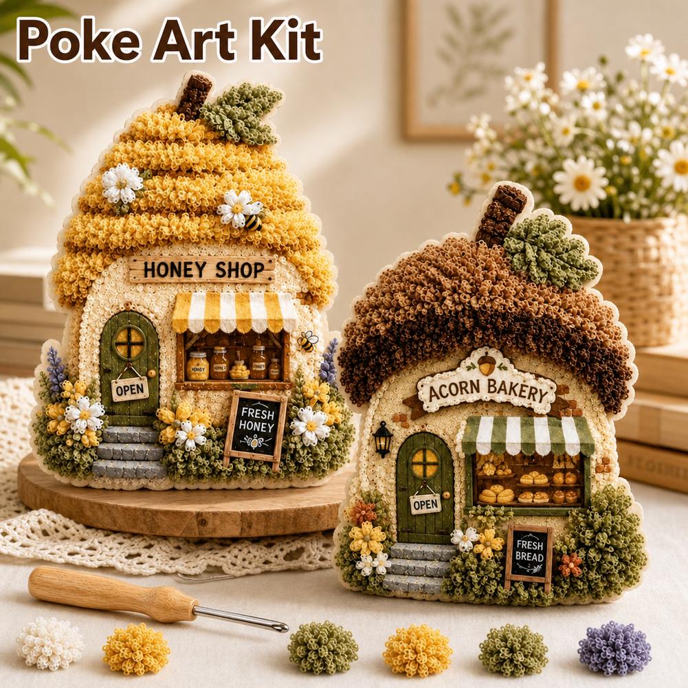 Whimsical Village 3D Fabric Po - Art Craft Village review and price