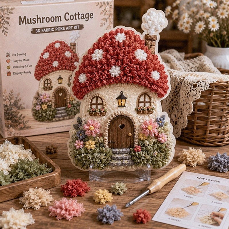 Whimsical Village 3D Fabric Po - Art Craft Yarn review and price