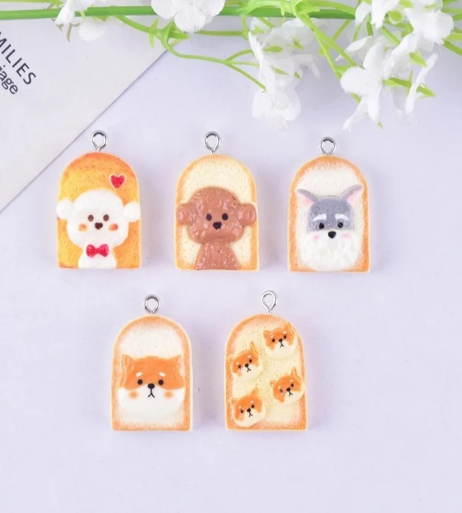 10Pcs Cute Toast Dog Resin Pen - Art Craft Party review and price