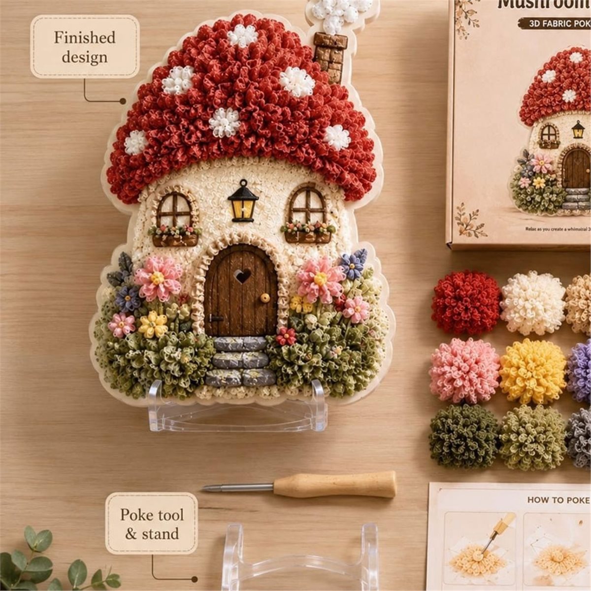 Whimsical Village 3D Fabric Po - Art Craft Village review and price