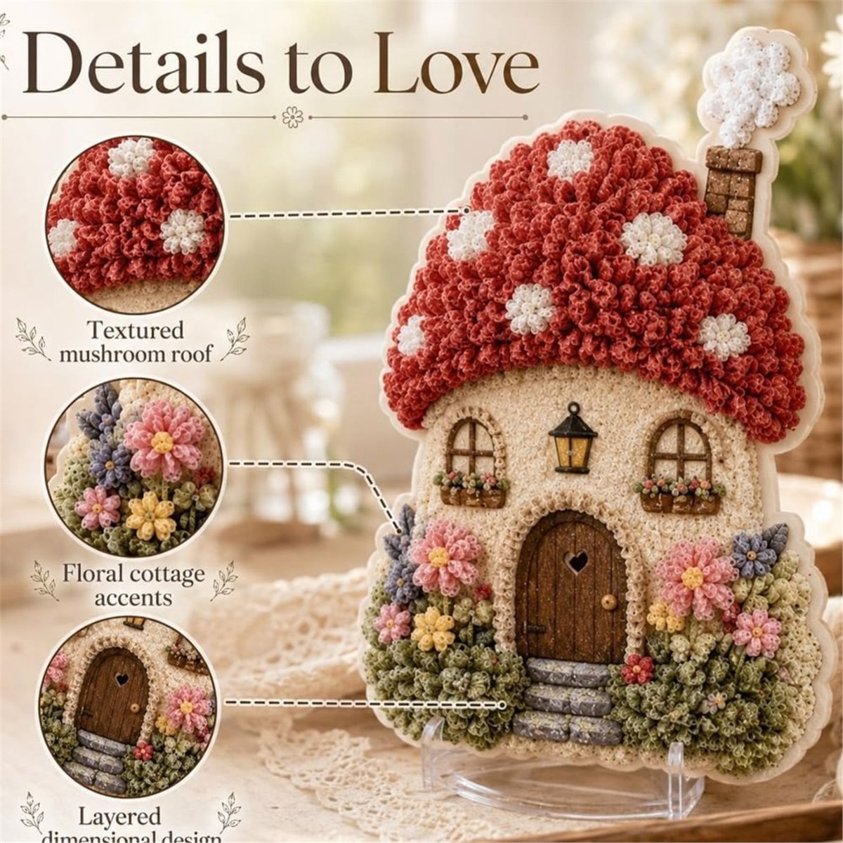 Whimsical Village 3D Fabric Po - Art Craft Village review and price