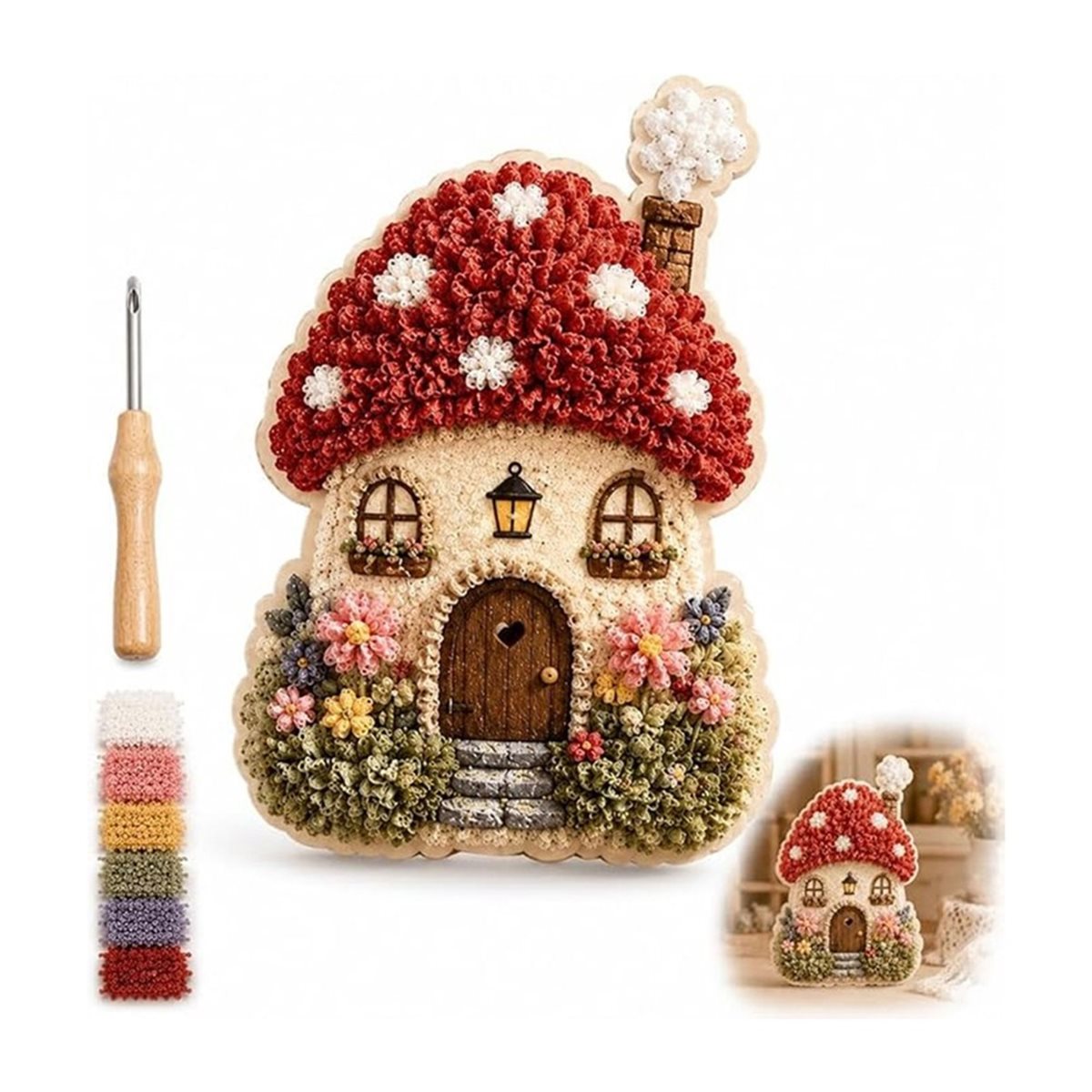 Whimsical Village 3D Fabric Po - Art Craft Village review and price