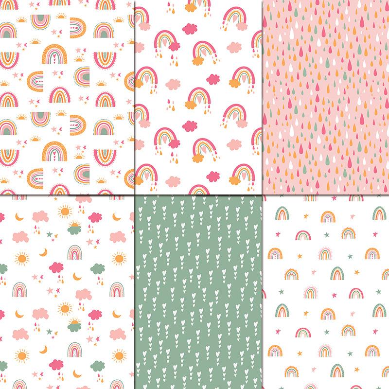 24 Sheets/Set Rainbow Craft Pa - Art Craft Background review and price