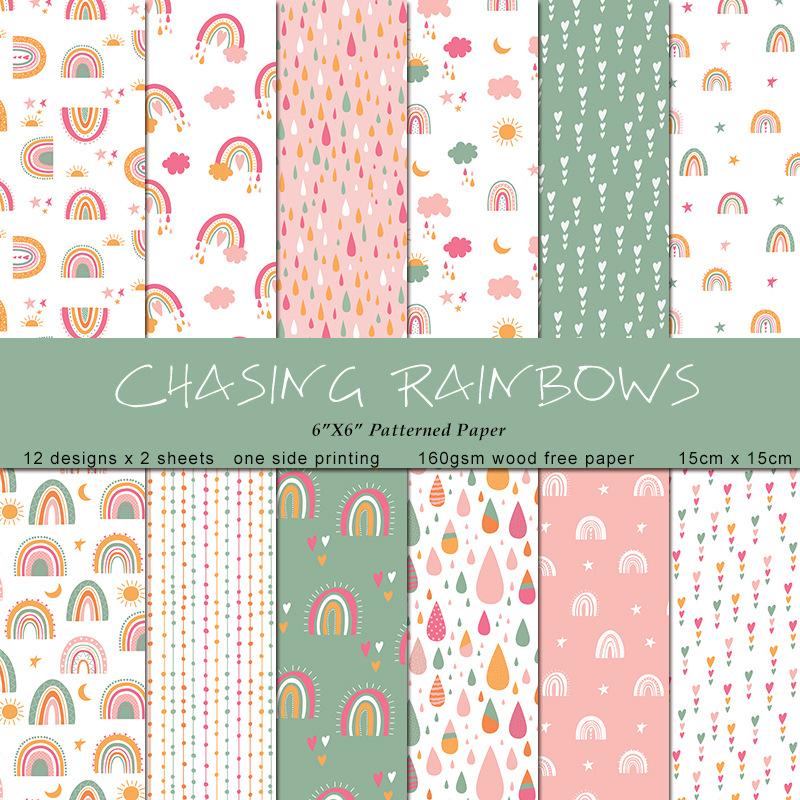 24 Sheets/Set Rainbow Craft Pa - Art Craft Background review and price