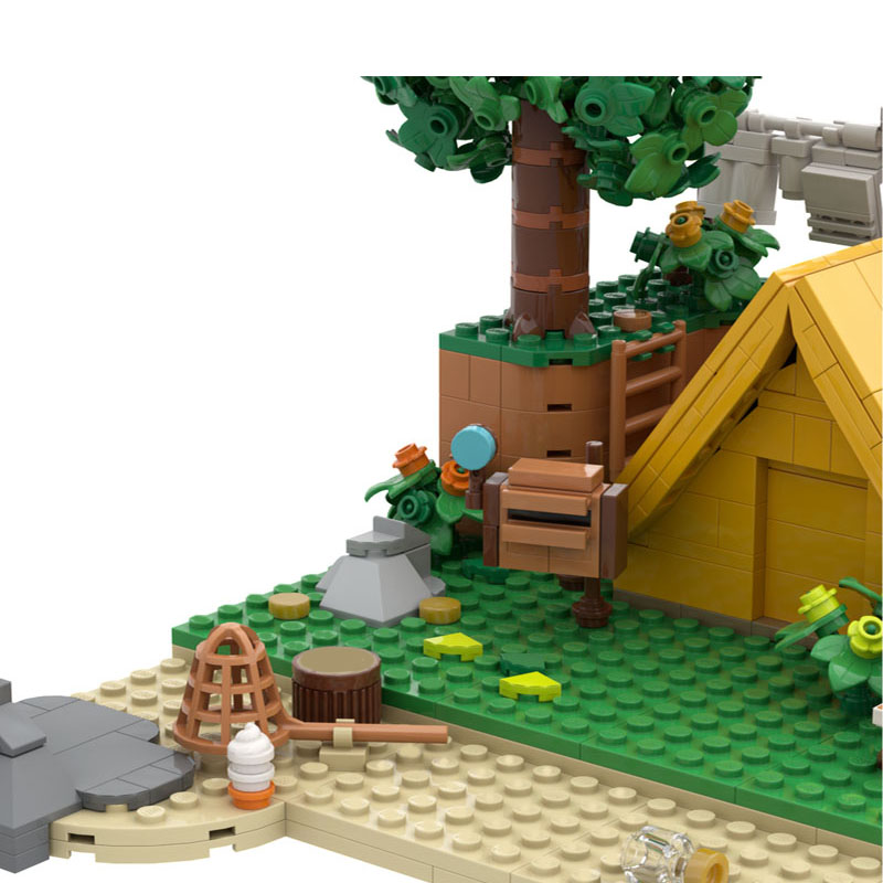 909pcs MOC Animal Crossing Vil - Art Craft Village review and price