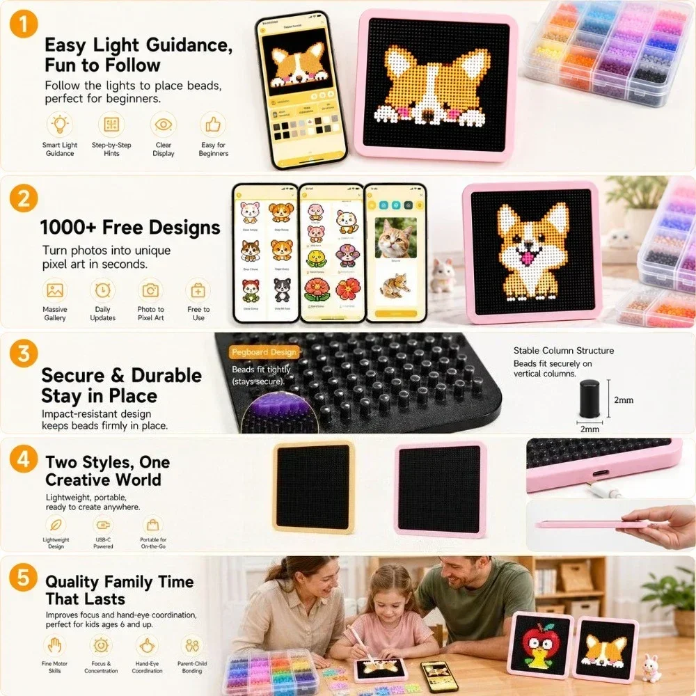 LED Smart Fuse Bead Pegboard,  - Art Craft Kits review and price