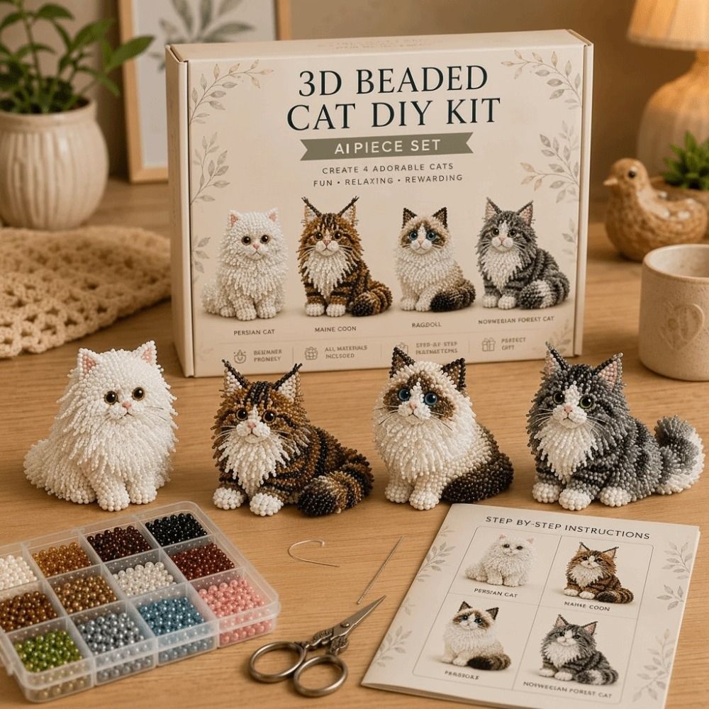 Tiny Beads 3D Beaded Animal Ki - Art Craft Kits review and price