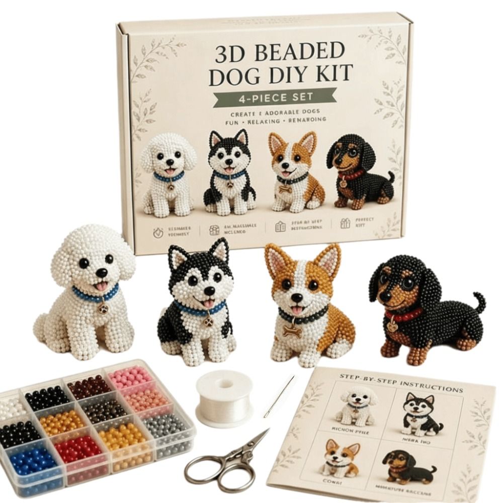 Tiny Beads 3D Beaded Animal Ki - Art Craft Kits review and price