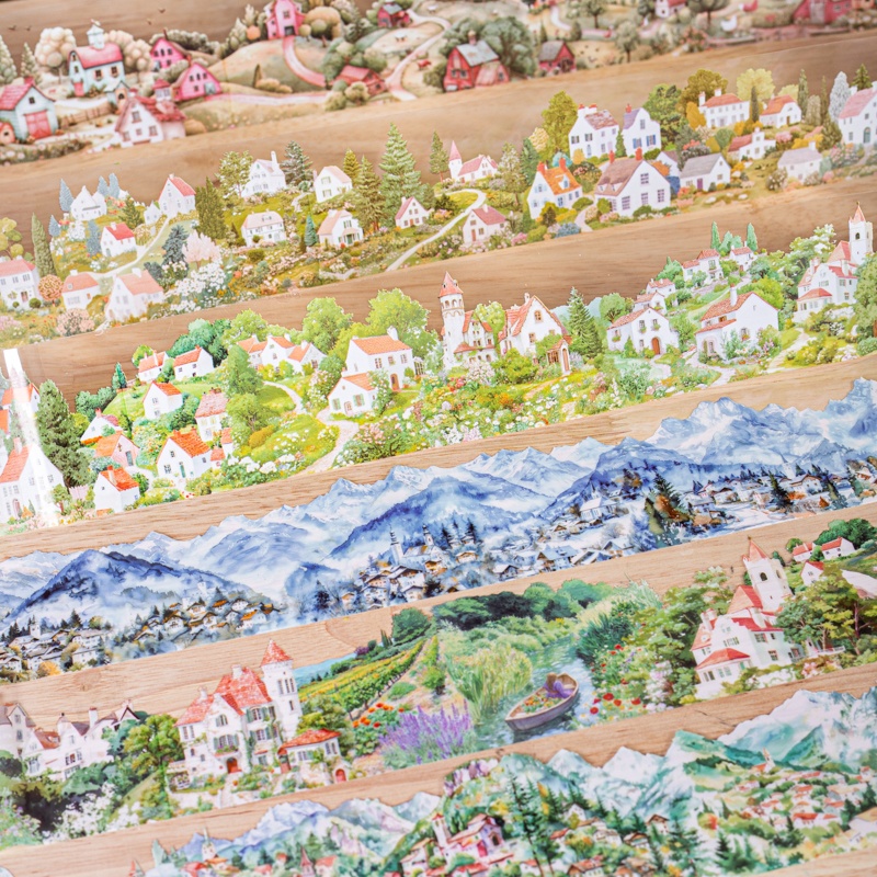 6-roll set 6cm×200cm Village T - Art Craft Village review and price