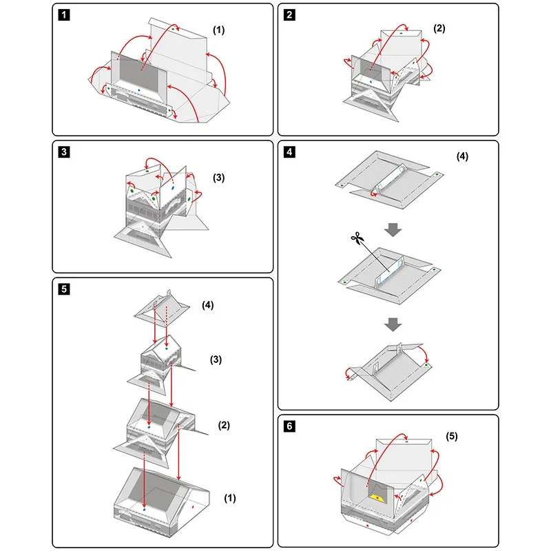 Japan Kumamoto Castle Folding  - Art Craft Building review and price